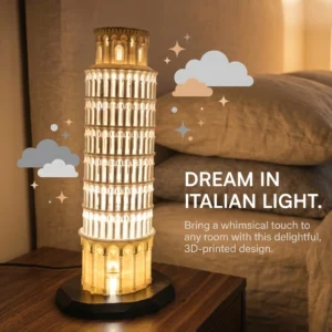 tower of pisa night lamp