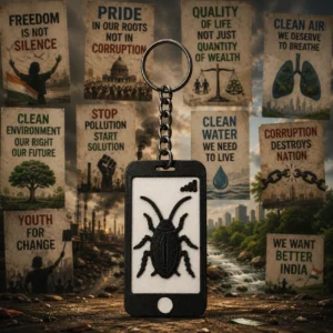 cjp cockroach janta party keychain