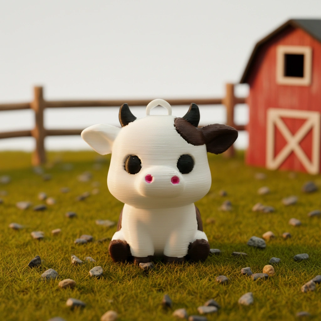 cow keychain cow keychain